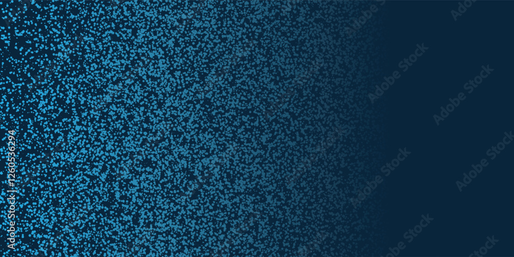 Poster abstract black and blue spotted pattern - random placed spots, circles of various sizes, grungy retr