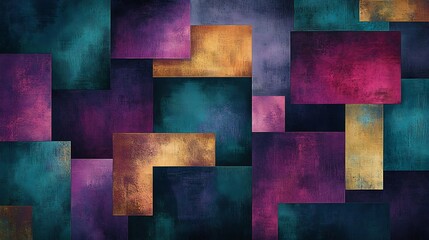 Abstract Colorful Rectangles Overlapping Softly. AI Generated