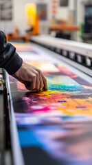 Large Format Printing Process: Colorful Graphic Design