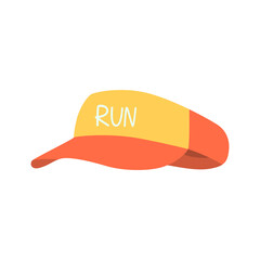 Running Hat Marathon Event Illustration