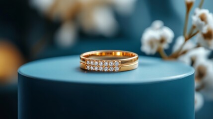 Elegant diamond ring radiant luxury