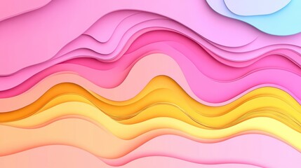 Abstract Pastel Gradient Layers Background for Modern Designs and Art