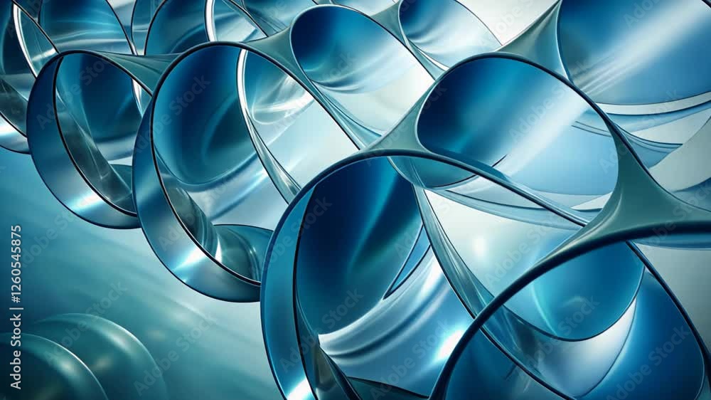 Poster shimmering blue waves dance in light and create a mesmerizing visual experience. generative ai