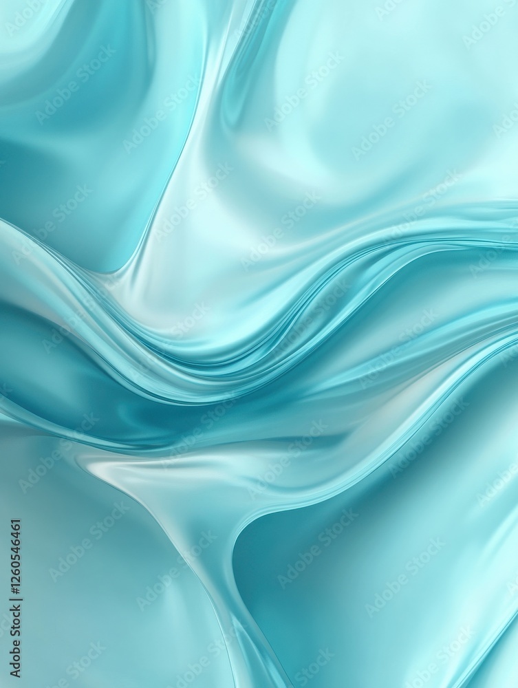Poster abstract background with a gradient of soft blue and turquoise shades.