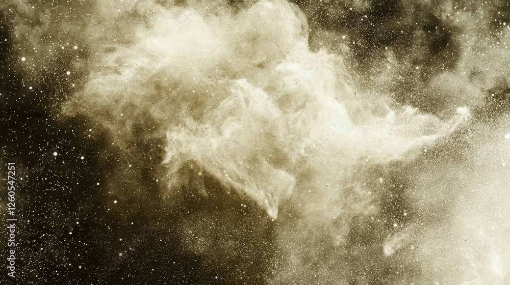 Poster cosmic action outer space abstract art celestial environment wide angle universal concepts