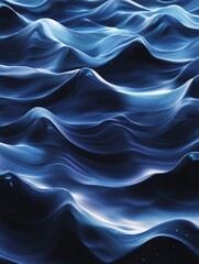 Obraz premium Banner with gentle digital waves in the middle.