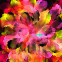 watercolor abstract color background. the petals of an open flower.