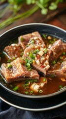 Tender Braised Ribs in Aromatic Soup - A Culinary Delight