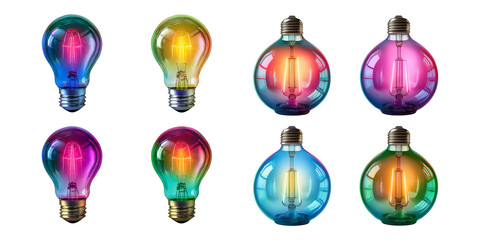 Colorful Light Bulbs and Lamps with Bright and Vibrant Glow Effects