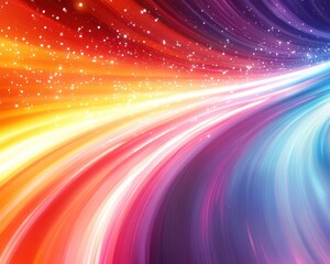 Abstract vivid light waves background with vivid light waves and energetic color bursts. Emphasizing modern excitement and artistic vibrancy, ideal for high-impact visuals and bold designs.