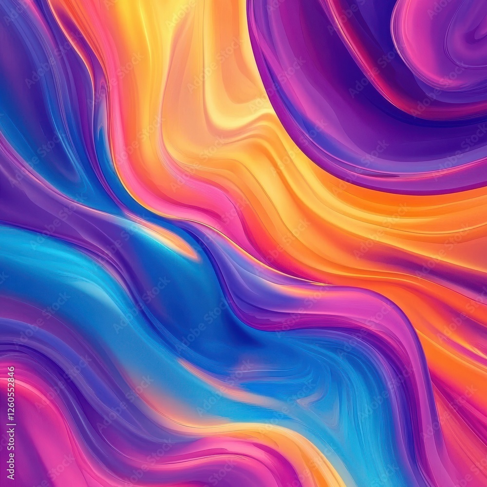Poster colourful dynamic flow background, liquid color flow background
