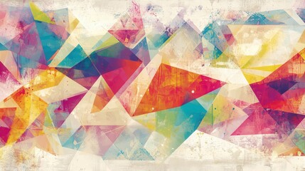 Fototapeta premium Abstract Colorful Geometric Polygonal Art Design