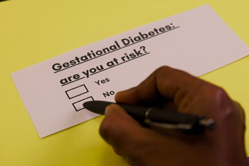 Checklist for gestational diabetes risk in moms