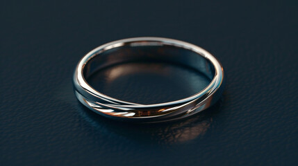 wedding rings on black background