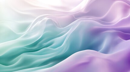 Fototapeta premium Ethereal abstract background with soft, misty textures and serene colors. Featuring gentle gradients of white, lavender, and mint green. Ideal for wellness and calming design themes.