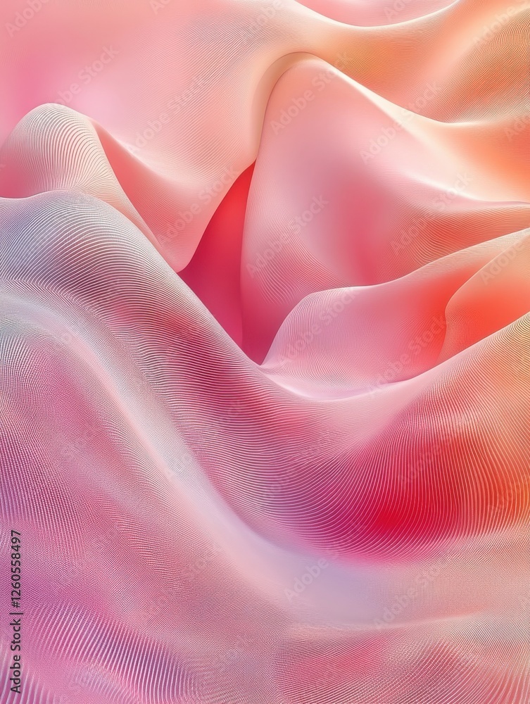 Poster abstract pc desktop background with soft waves and lines in pastel colors