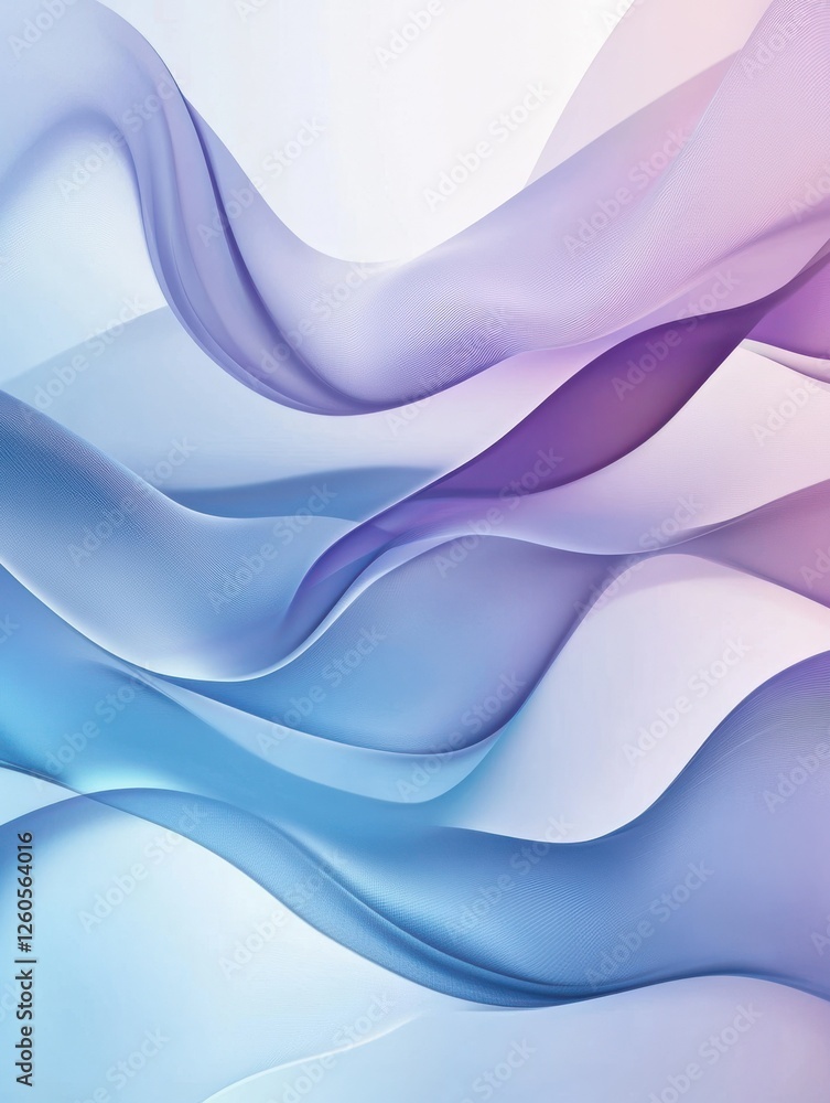 Poster abstract colorful flowing waves background design