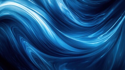 Minimalist Blue background with swirling motifs for design, banner template. White space in the center of the page for text. Contemporary Blue and white pattern.