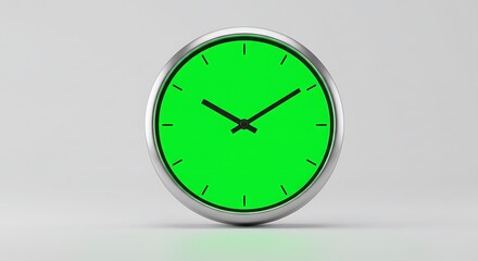 Green Screen Clock Image for Time Management and Visual Effects
