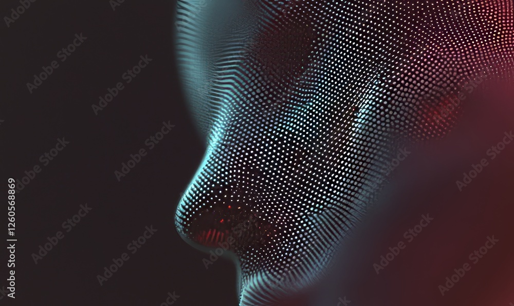 Poster the abstract blue geometrical background of a futuristic technology hud element is complemented by a