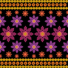 Traditional fabric designs for textiles, embroidery clothing decorations.