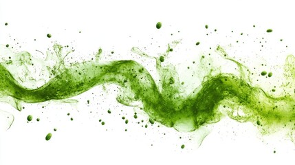 Bioremediation process using bacteria to clean environmental contaminants isolated on white background symbolizing microbial pollution control