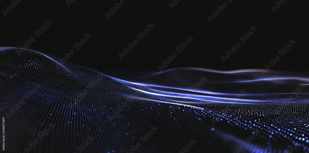 Poster modern concept illustration of big data sorting, information analytics algorithms, machine learning,