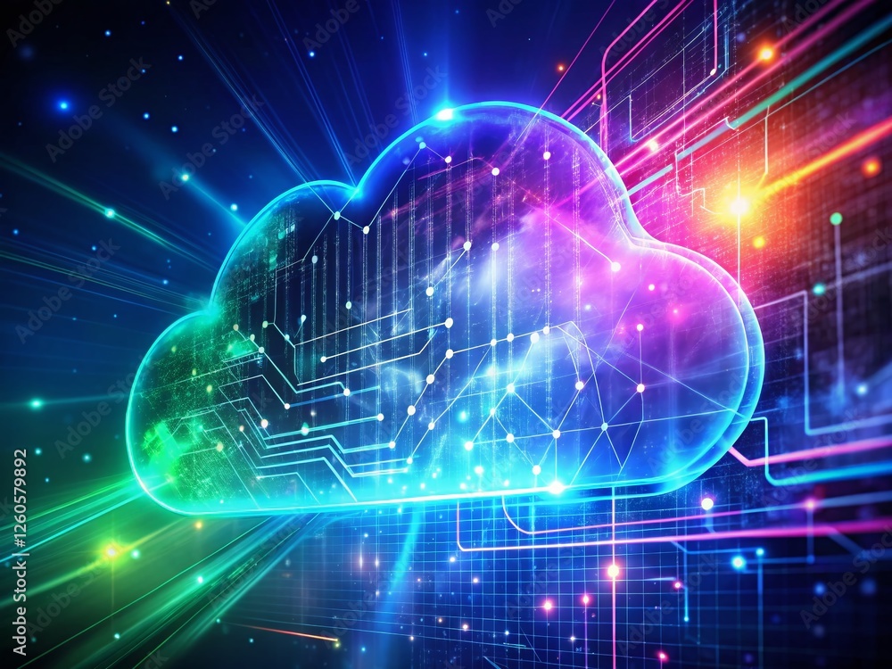 Poster cloud computing big data analytics predictive insights business growth optimization