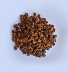 coffee beans on white background
