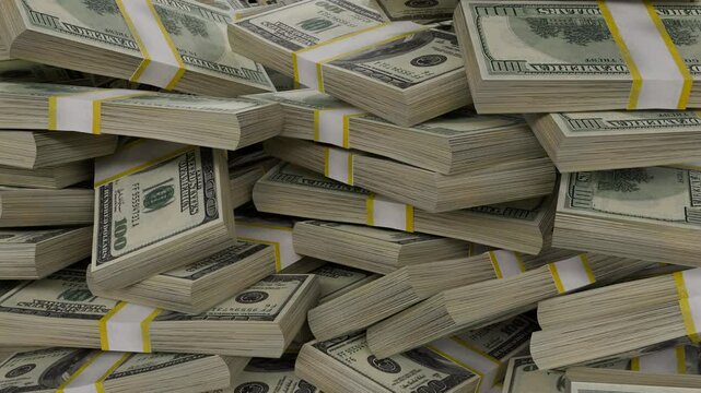 Money Rain Animation with Alpha channel