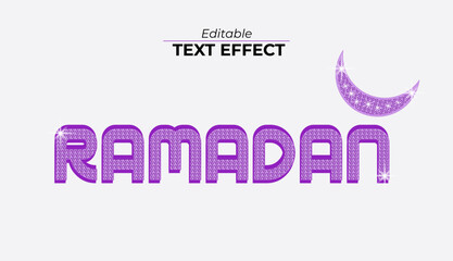 Ramadan editable text effect
