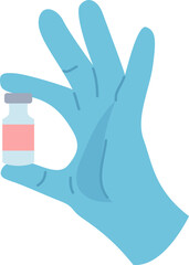 hand in protective glove