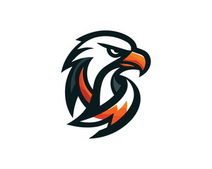 Beautiful Eagle Color Logo Design Vector Template
