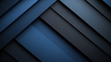 Obraz premium Sleek Blue background with clean lines. Featuring white space in the center for text. Refined dark wallpaper ideal for design and banners. Simple geometric modern wallpaper.