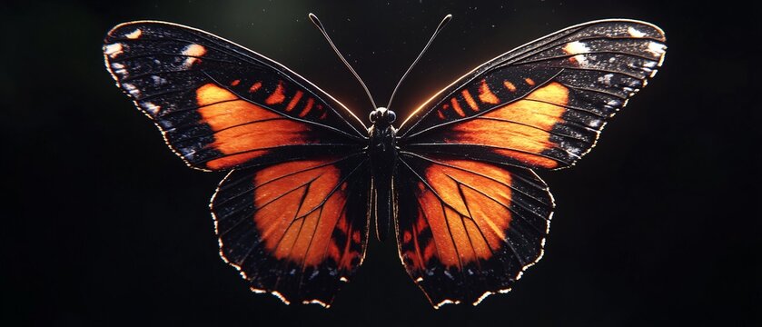 Butterfly Icon: Ultra-Detailed Realistic Insect Illustration