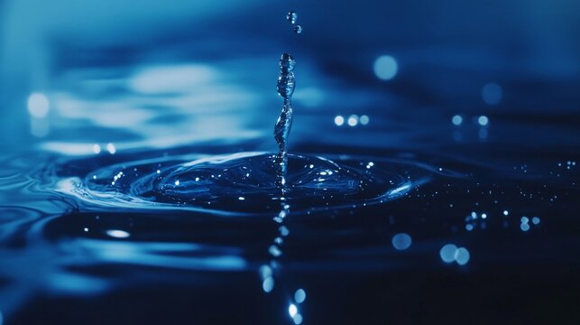 Water Drop Impact and Splash on Liquid Surface