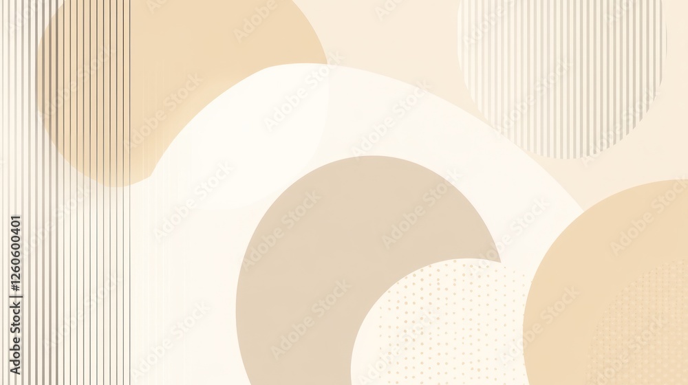 Poster elegant abstract background with geometric shapes and neutral color palette