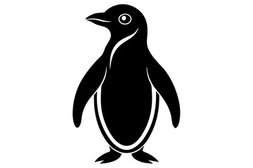 penguin silhouette  vector