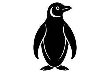 penguin silhouette  vector