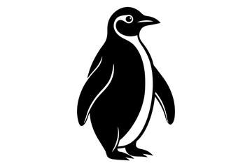 penguin silhouette  vector