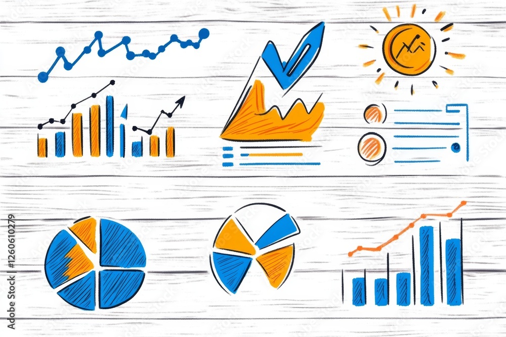 Aufkleber a colorful vector infographic showing different types of business card designs