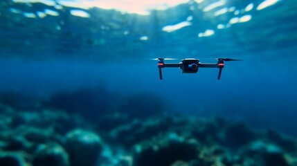 Underwater drone captures the enigmatic depth of aquatic exploration