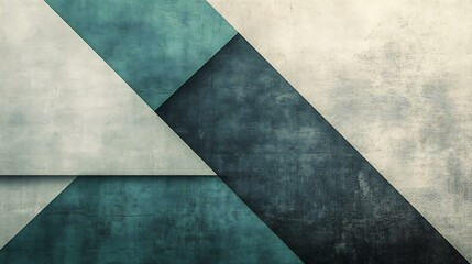 Abstract Teal Gray Geometric Texture Background. AI Generated