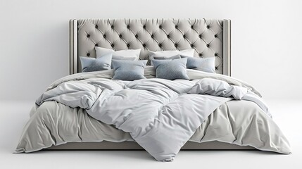 This stylish double bed offers a perfect blend of comfort and durability, featuring a sturdy frame, a sleek design, and a spacious sleeping area. Ideal for a restful night’s sleep and modern interiors