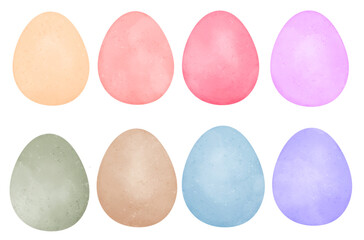set of easter eggs