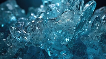 Obraz premium cracks create a cold winter atmosphere. Perfect for backgrounds, natural textures, and concepts of freshness, cold, and purity. background