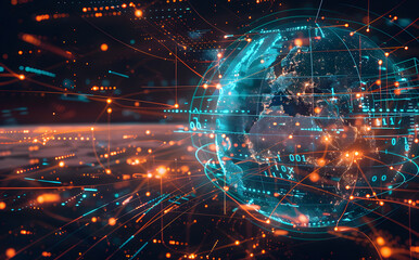 Fototapeta premium Smart city iot concept map