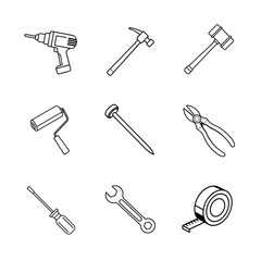 tools icon set