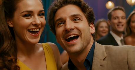Fototapeta premium happy young couple