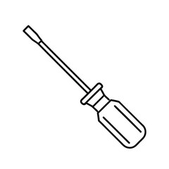 screwdriver icon vector illustration